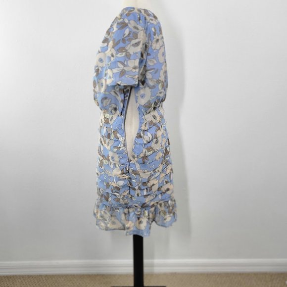 ASTR The Label one sleeve tulip skirt mini dress Sz L NEW - Picture 6 of 9